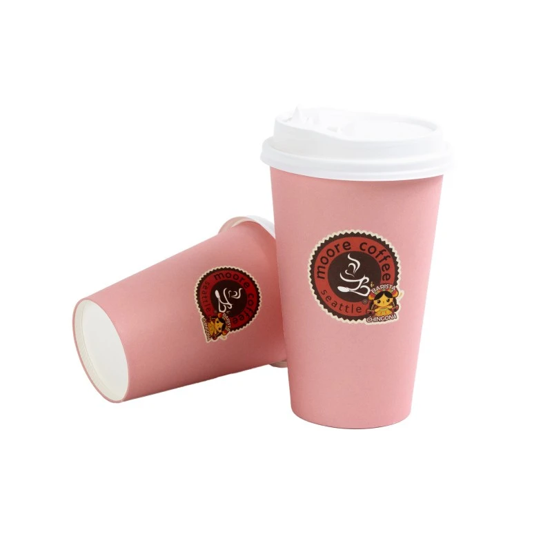 Gobelets en papier chaud à paroi simple de 16 oz